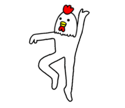 Chicken human sticker part 2 sticker #14177854