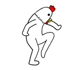 Chicken human sticker part 2 sticker #14177855