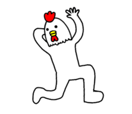 Chicken human sticker part 2 sticker #14177856