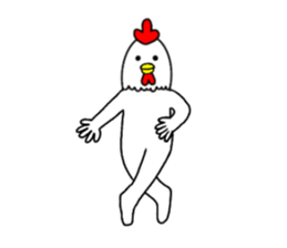 Chicken human sticker part 2 sticker #14177857