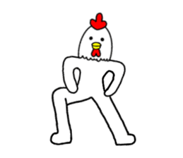 Chicken human sticker part 2 sticker #14177860