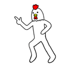 Chicken human sticker part 2 sticker #14177862