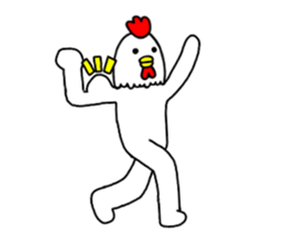 Chicken human sticker part 2 sticker #14177868
