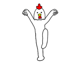 Chicken human sticker part 2 sticker #14177869