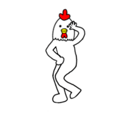 Chicken human sticker part 2 sticker #14177874