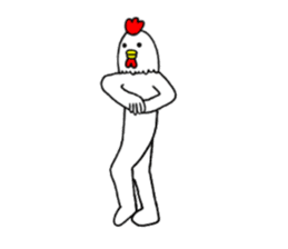 Chicken human sticker part 2 sticker #14177875