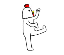 Chicken human sticker part 2 sticker #14177876