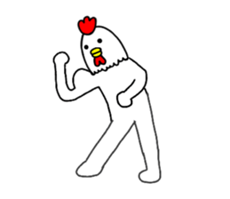 Chicken human sticker part 2 sticker #14177877