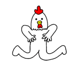 Chicken human sticker part 2 sticker #14177886