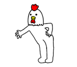 Chicken human sticker part 2 sticker #14177887