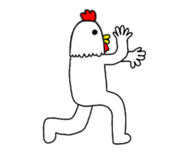 Chicken human sticker part 2 sticker #14177888