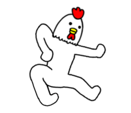 Chicken human sticker part 2 sticker #14177890