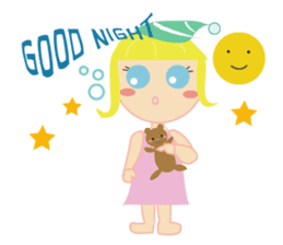 Girl with blue eyes & friends sticker #14180207