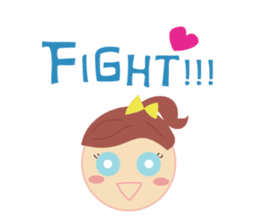 Girl with blue eyes & friends sticker #14180219