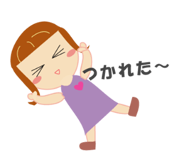 Girl with blue eyes & friends sticker #14180235