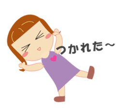 Girl with blue eyes & friends sticker #14180235