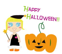 Girl with blue eyes & friends sticker #14180241