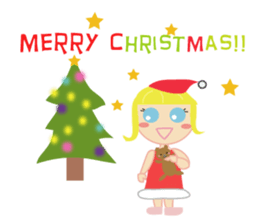 Girl with blue eyes & friends sticker #14180242