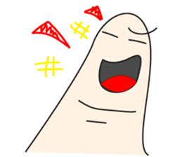 Thumb face sticker #14180543