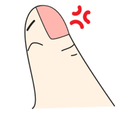 Thumb face sticker #14180569