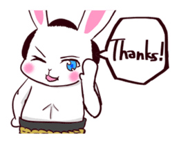 [SUMO WRESTLER?] Rabbit RAIDEN 1 sticker #14180583