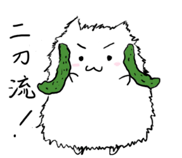 mofumofu kedama san sticker #14180769
