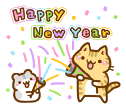 necoco and hamuta winter2017 sticker #14181103