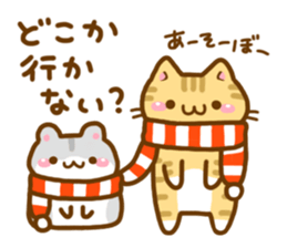necoco and hamuta winter2017 sticker #14181123