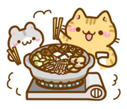 necoco and hamuta winter2017 sticker #14181127