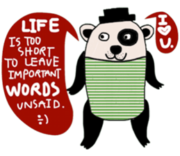 Life is too short : Cute Bear sticker #14181223