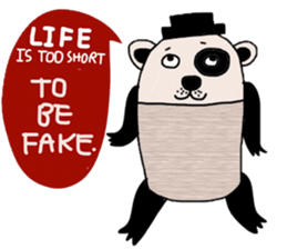 Life is too short : Cute Bear sticker #14181230