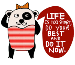 Life is too short : Cute Bear sticker #14181236