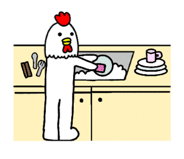 Chicken human sticker #14181873