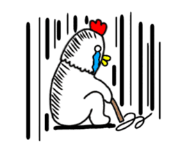 Chicken human sticker #14181875