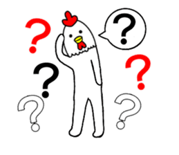 Chicken human sticker #14181884