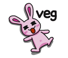 Sassy Pink Bunny(English version) sticker #14182762