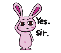 Sassy Pink Bunny(English version) sticker #14182764