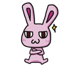 Sassy Pink Bunny(English version) sticker #14182765