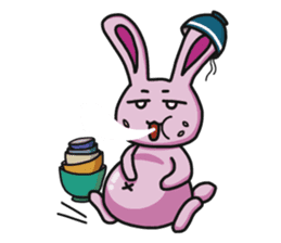 Sassy Pink Bunny(English version) sticker #14182766