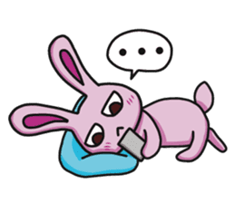 Sassy Pink Bunny(English version) sticker #14182768