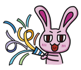 Sassy Pink Bunny(English version) sticker #14182769