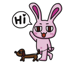 Sassy Pink Bunny(English version) sticker #14182771