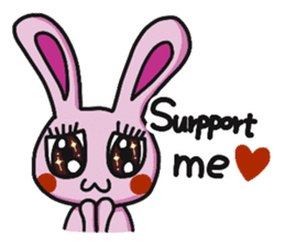 Sassy Pink Bunny(English version) sticker #14182773