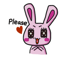 Sassy Pink Bunny(English version) sticker #14182774