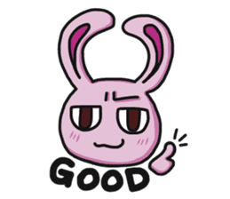 Sassy Pink Bunny(English version) sticker #14182775