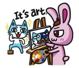 Sassy Pink Bunny(English version) sticker #14182778