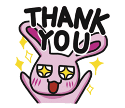 Sassy Pink Bunny(English version) sticker #14182779