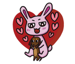 Sassy Pink Bunny(English version) sticker #14182782