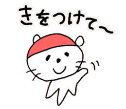 Relaxing life in winter. sticker #14183869