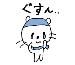 Relaxing life in winter. sticker #14183872